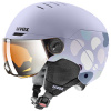 Uvex Rock JR Visor, skihjelm med visir, junior, lilla