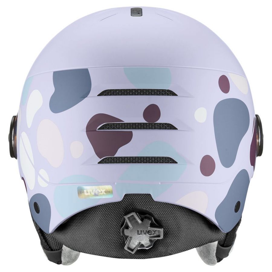 Uvex Rock JR Visor, skihjelm med visir, junior, lilla