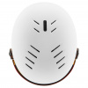 Uvex Rocket JR Visor, casco da sci con visiera, junior, bianco
