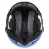 Uvex Rocket JR Visor, casco da sci con visiera, junior, bianco