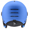 Uvex Rocket JR Visor, casco da sci con visiera, junior, blu