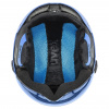 Uvex Rocket JR Visor, casco da sci con visiera, junior, blu