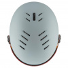 Uvex Rocket JR Visor, casco da sci con visiera, junior, grigio chiaro/rosa