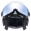 Uvex Rocket JR Visor, casque de ski avec visière, junior, blanc