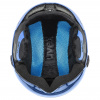 Uvex Rocket JR Visor, casque de ski avec visière, junior, bleu