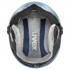 Uvex Rocket JR Visor, ski helmet, junior, blue puzzle