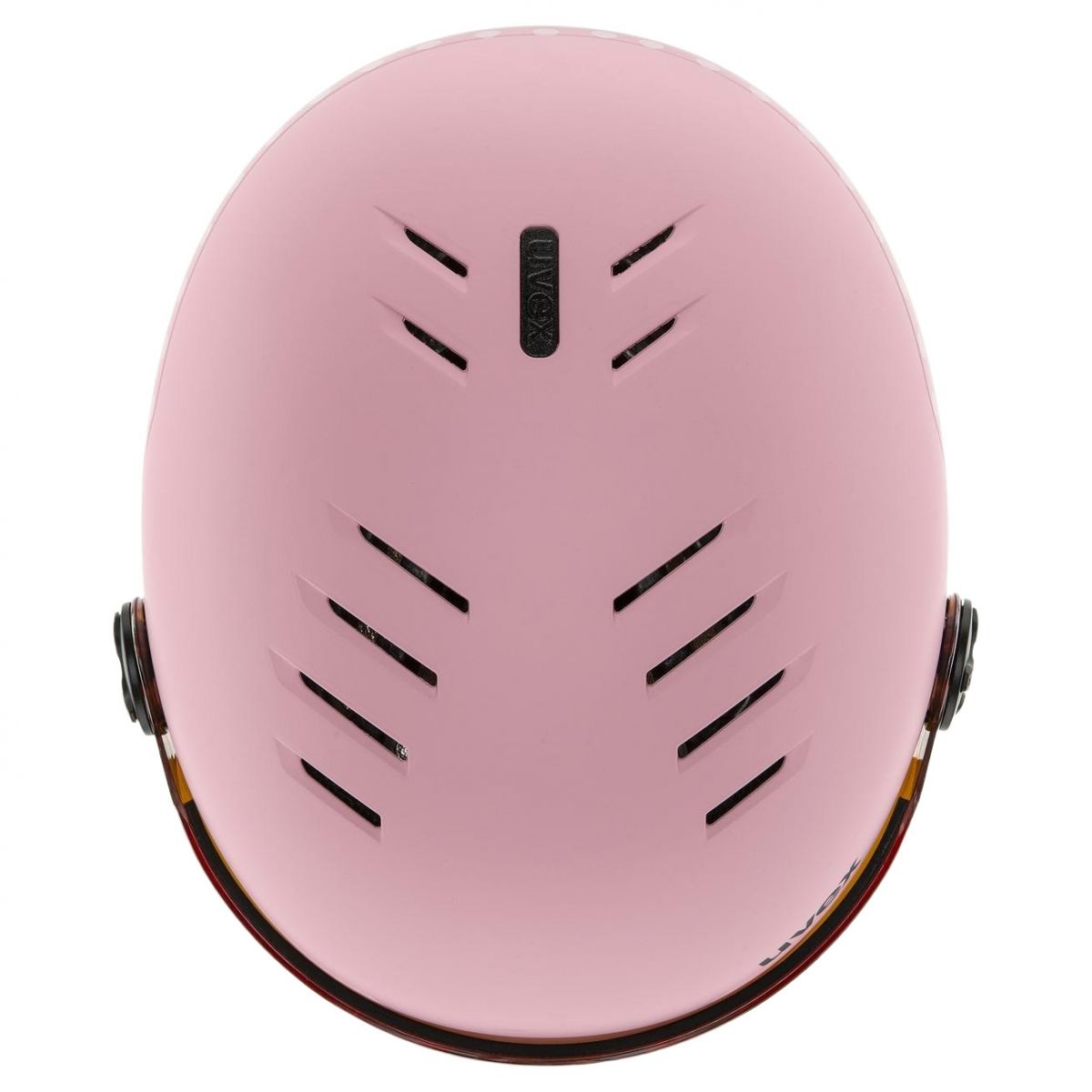 Uvex Rocket JR Visor, skihelm met vizier, junior, roze