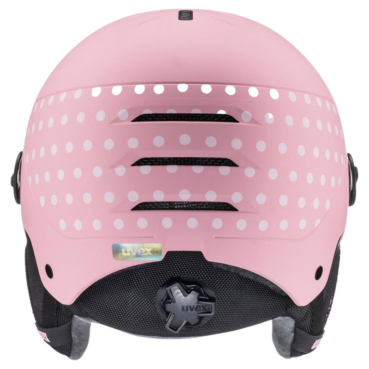 Uvex Rocket JR Visor, skihelm met vizier, junior, roze