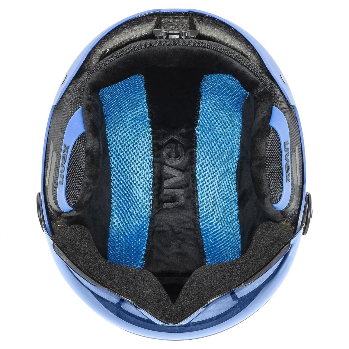 Uvex Rocket JR Visor, visor helmet, junior, blue mat