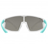 Uvex skyryse, Sonnenbrille, Junior, weiß/türkis