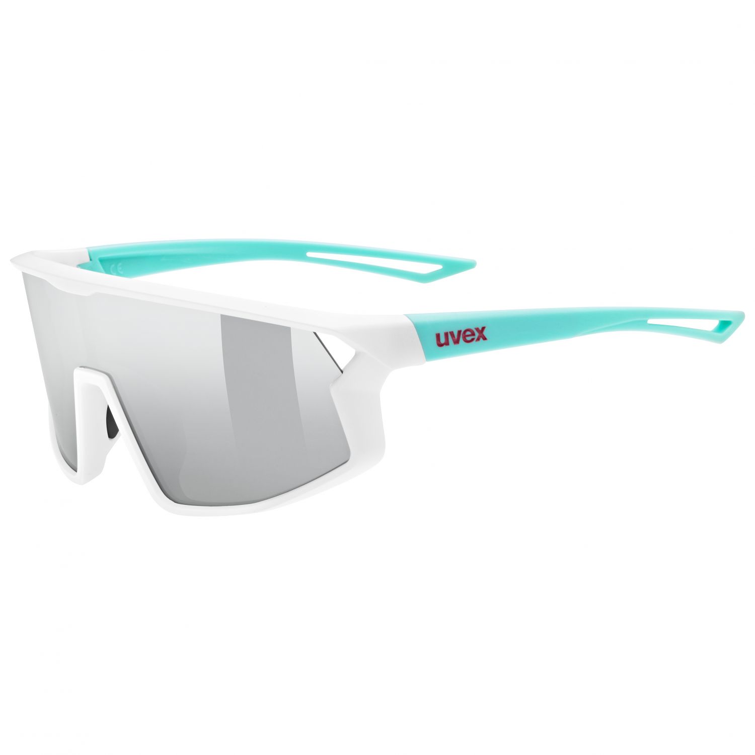 Uvex skyryse, Sonnenbrille, Junior, weiß/türkis