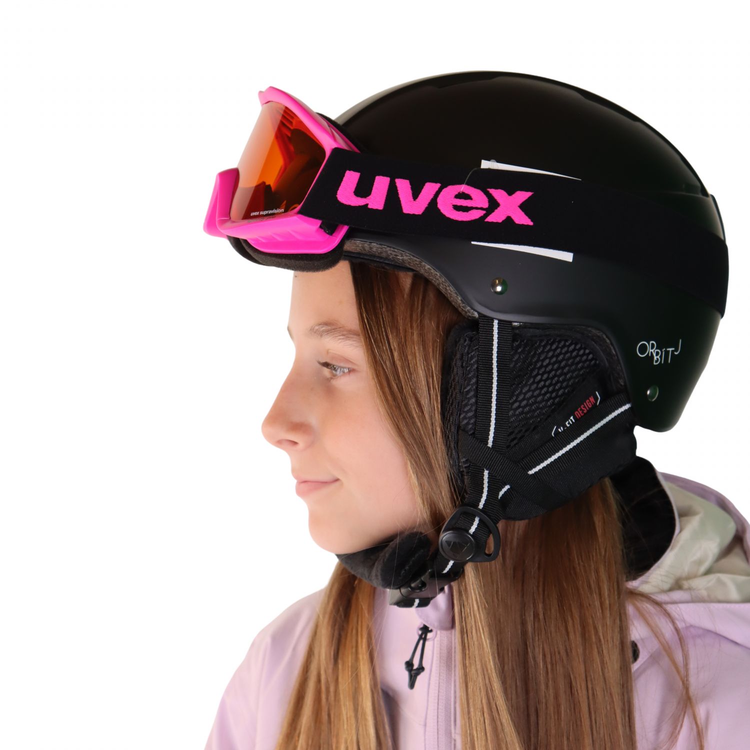 Uvex Speedy Pro, gogle narciarskie, dziecięce, różowy