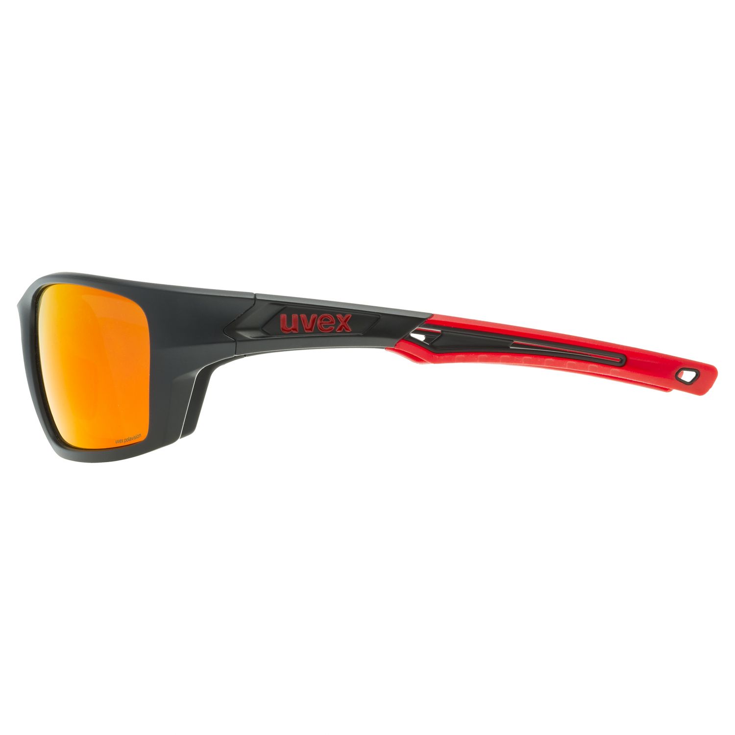 Uvex sportstyle 232 P, okulary przeciws?oneczne, czarny/czerwony