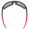 Uvex sportstyle 232 P, okulary przeciws?oneczne, czarny/czerwony