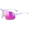 Uvex sportstyle 237, óculos de sol, unissex, transparente lilás