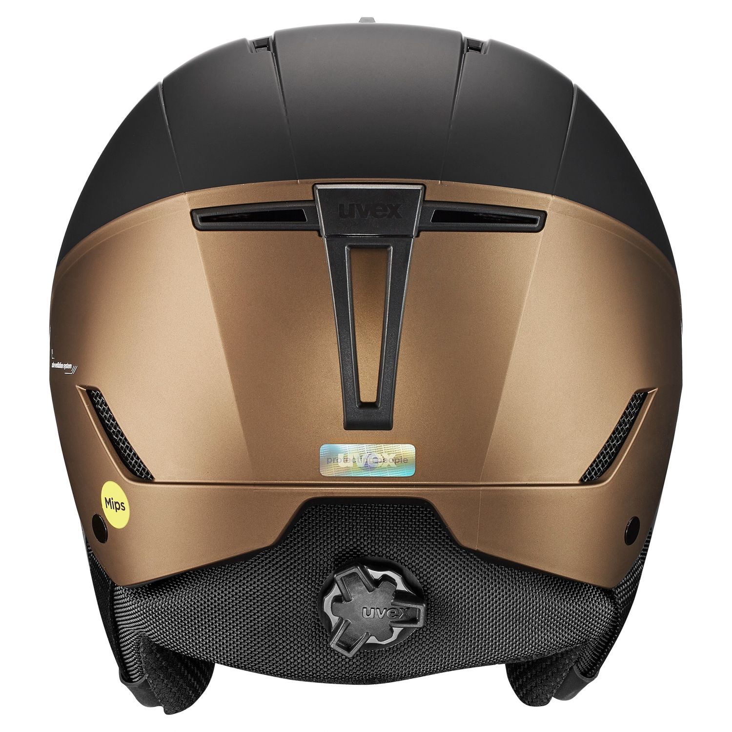 Uvex Stance MIPS, ski helm, zwart/bruin