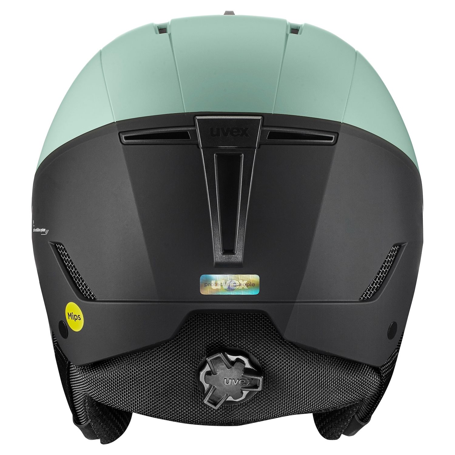 Uvex Stance MIPS, ski helmet, oxid green/black matt