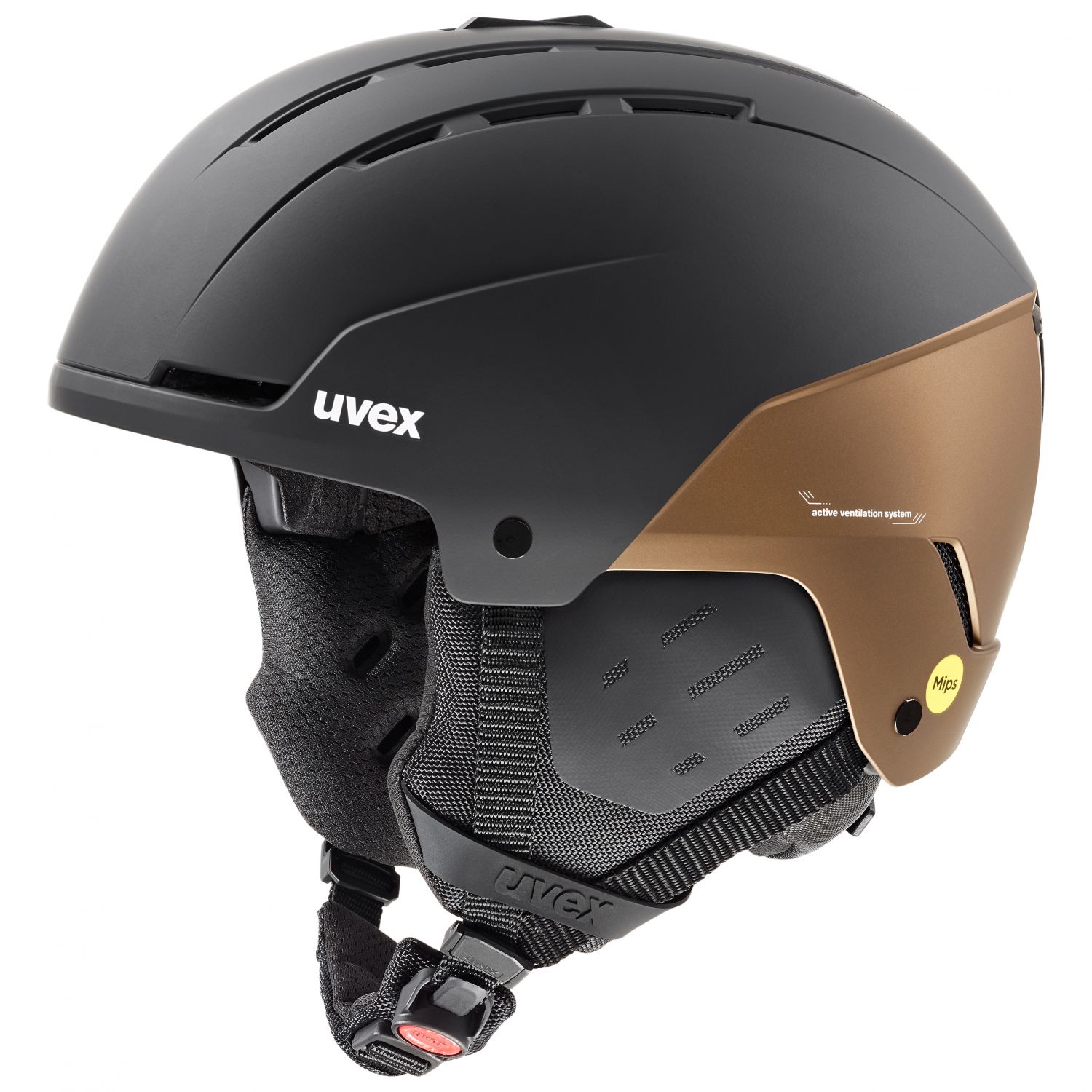 Uvex Stance MIPS, Skihelm, schwarz/braun