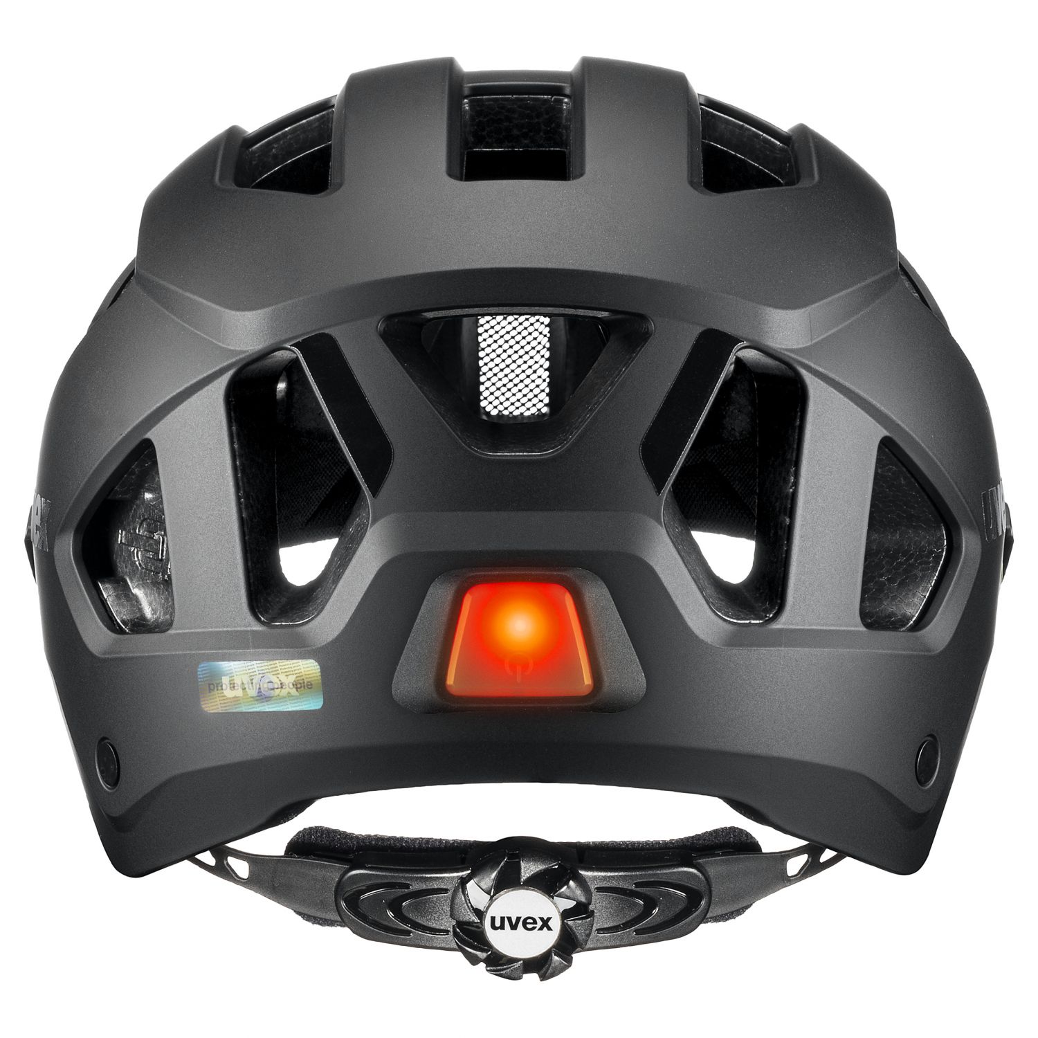Uvex Stride Visor, cyklistická prilba, čierna