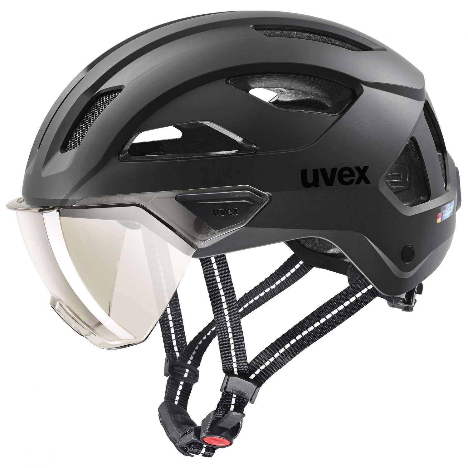Uvex stride visor, Sykkelhjelm, Black Matt