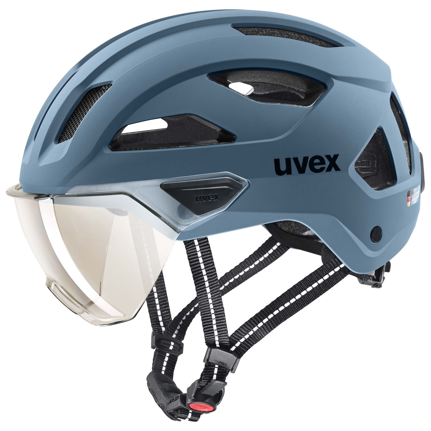 Uvex stride visor, Sykkelhjelm, Stone Blue Matt