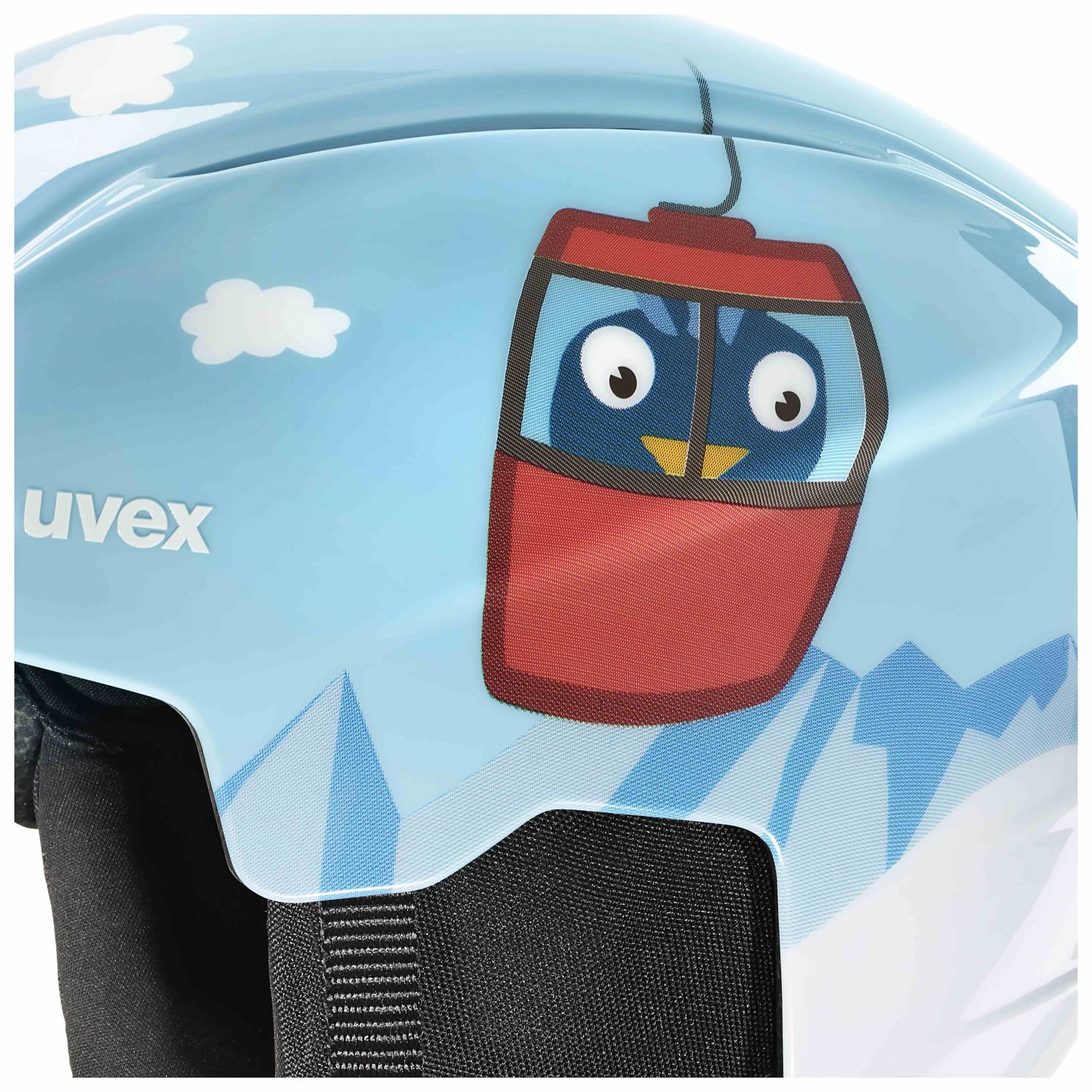 Uvex Viti Set, casque de ski + masque de ski, junior, bleu clair