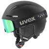 Uvex Viti Set, skihjelm + skibriller, junior, sort
