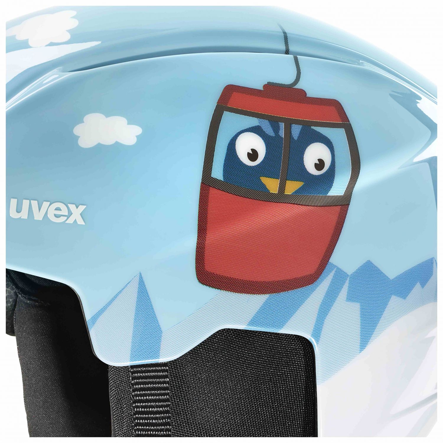 Uvex Viti Set, sísisak + síszemüveg, junior, világoskék