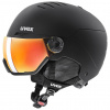 Uvex Wanted Visor, capacete de esqui com viseira, preto