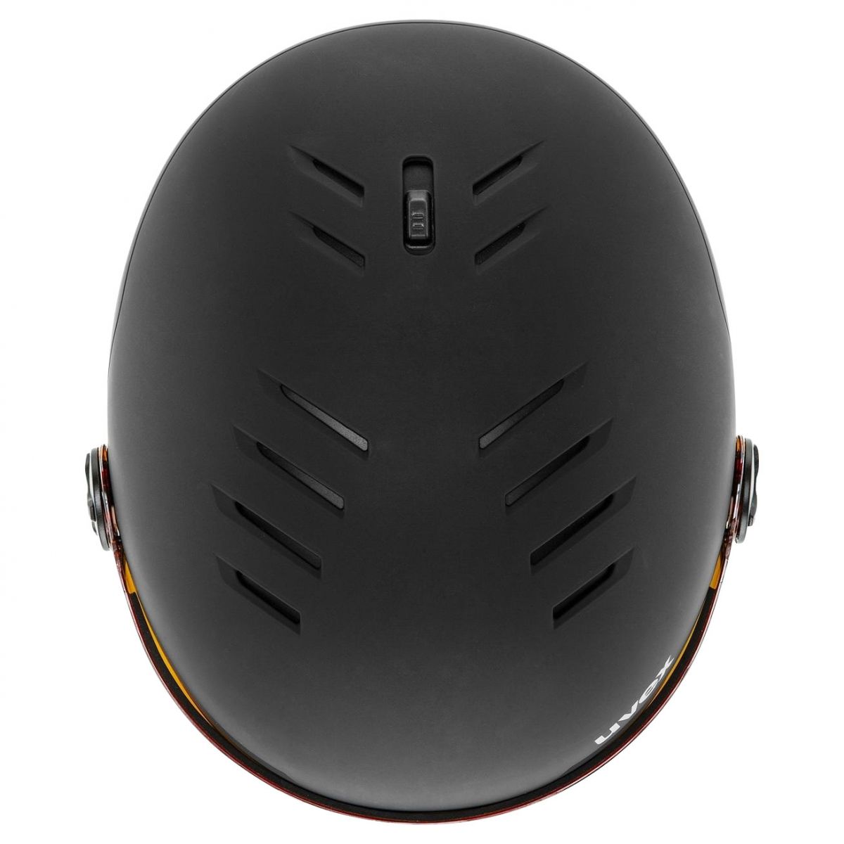 Uvex Wanted Visor, capacete de esqui com viseira, preto