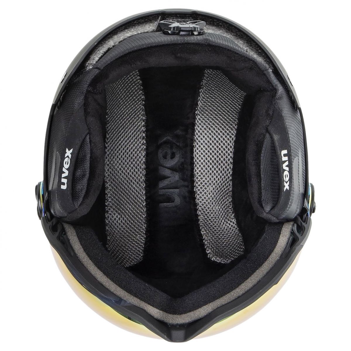 Uvex Wanted Visor, capacete de esqui com viseira, preto