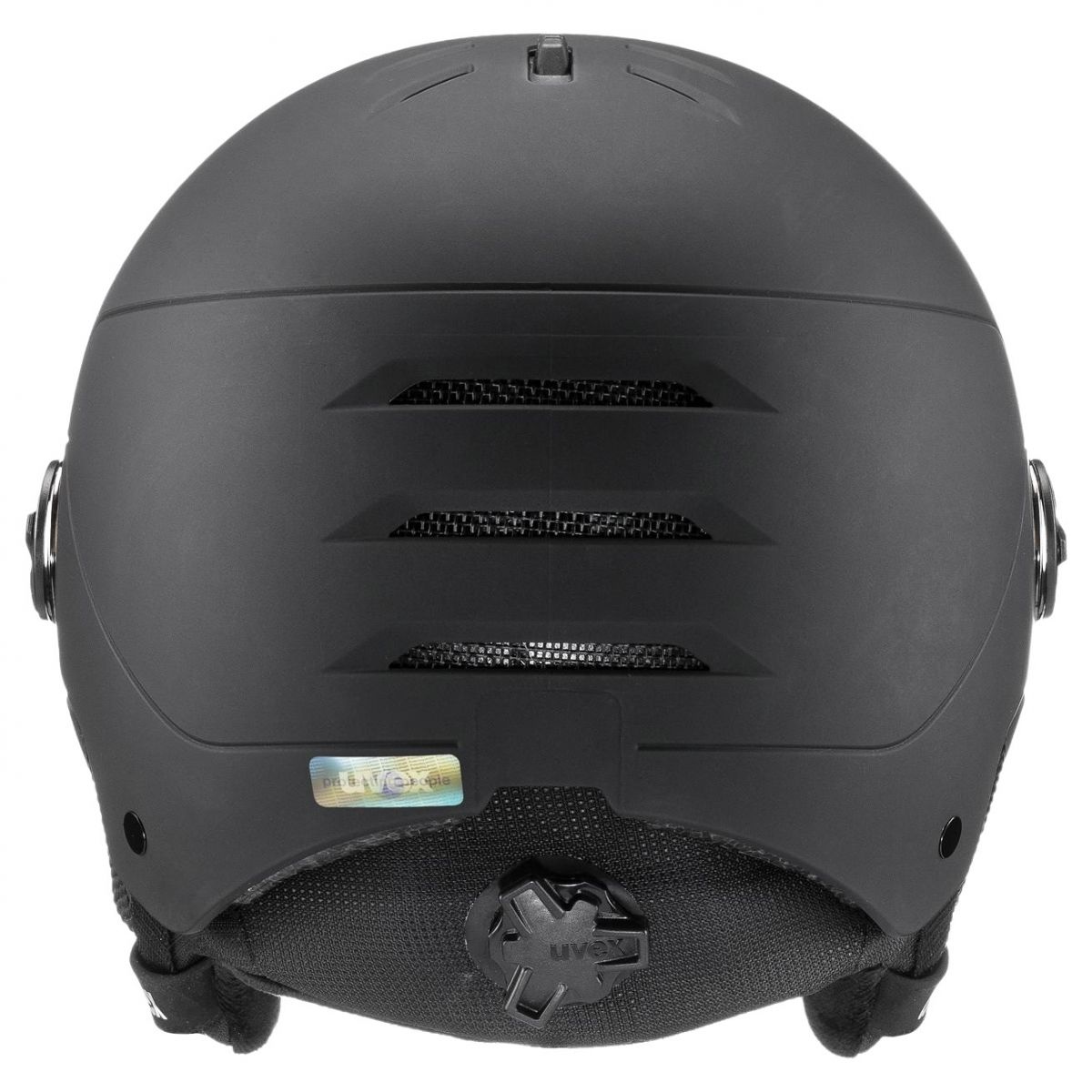 Uvex Wanted Visor, capacete de esqui com viseira, preto