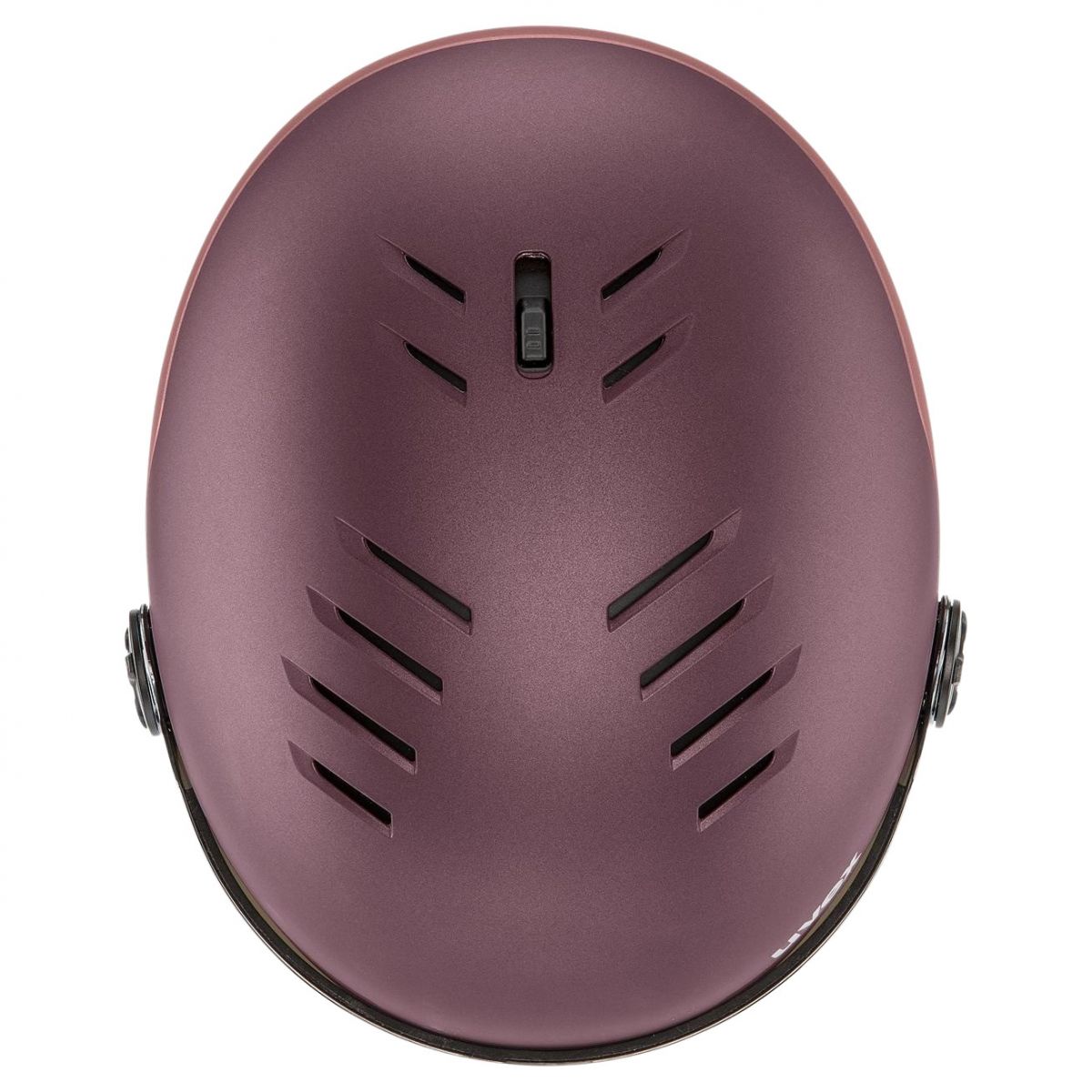 Uvex Wanted Visor, capacete de esqui com viseira, unissex, roxo/rosa