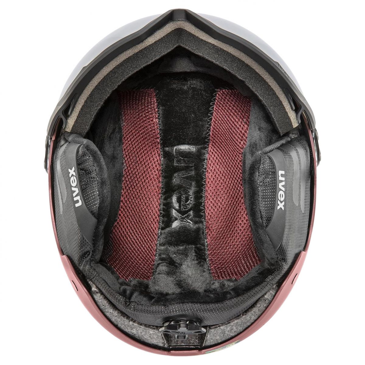 Uvex Wanted Visor, capacete de esqui com viseira, unissex, roxo/rosa