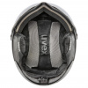Uvex Wanted Visor, casco da sci con visiera, grigio chiaro/grigio