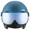 Uvex Wanted Visor, casque de ski à visière, bleu