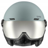 Uvex Wanted Visor, casque de ski avec visière, gris clair/gris