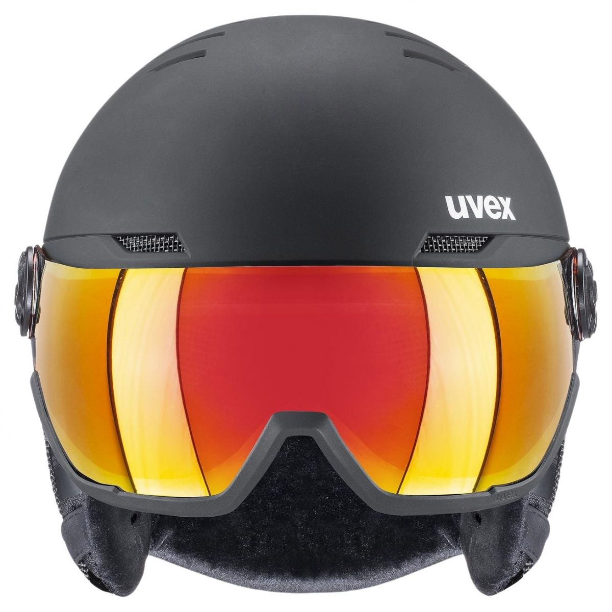 Uvex Wanted Visor, casque de ski avec visière, noir