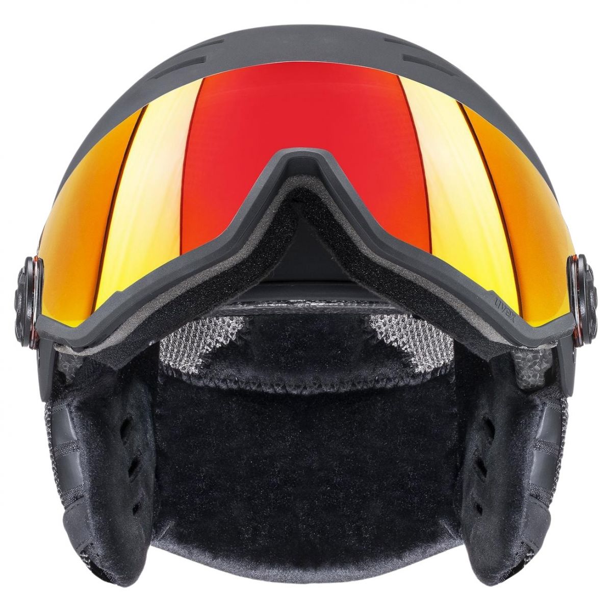 Uvex Wanted Visor, casque de ski avec visière, noir