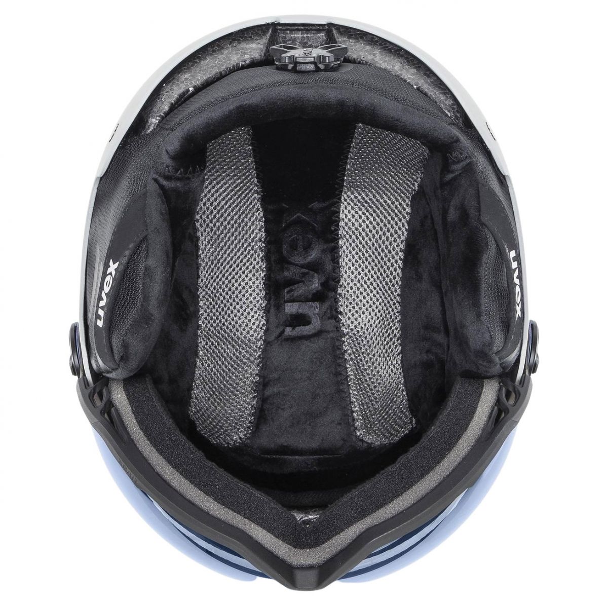 Uvex Wanted Visor, lyžiarska prilba s štítom, unisex, sivá