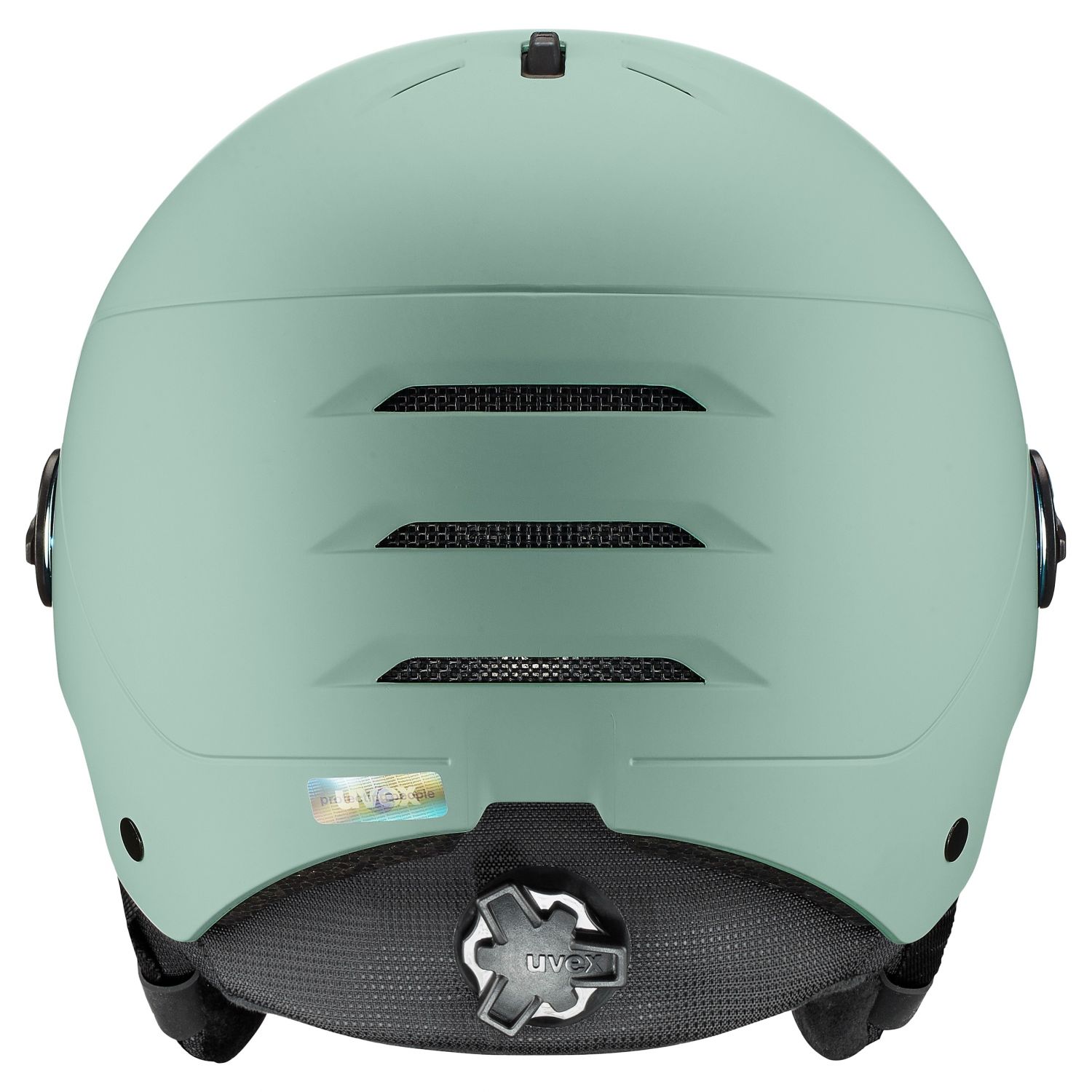 Uvex Wanted Visor, lyžiarska prilba s štítom, unisex, svetlozelená
