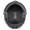 Uvex Wanted Visor Pro V, casque de ski avec visière, blanc