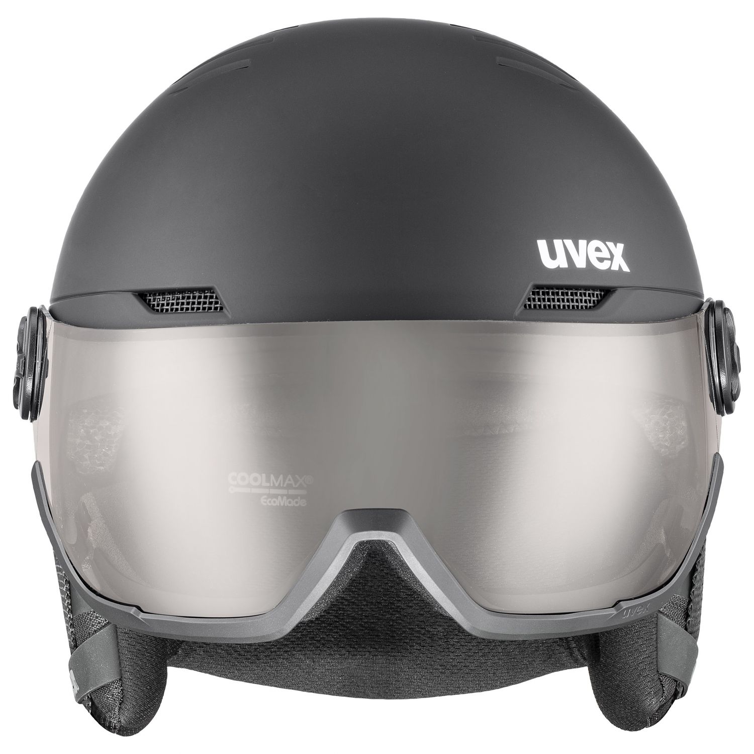 Uvex Wanted Visor Pro V, laskettelukypärä visiirillä, musta