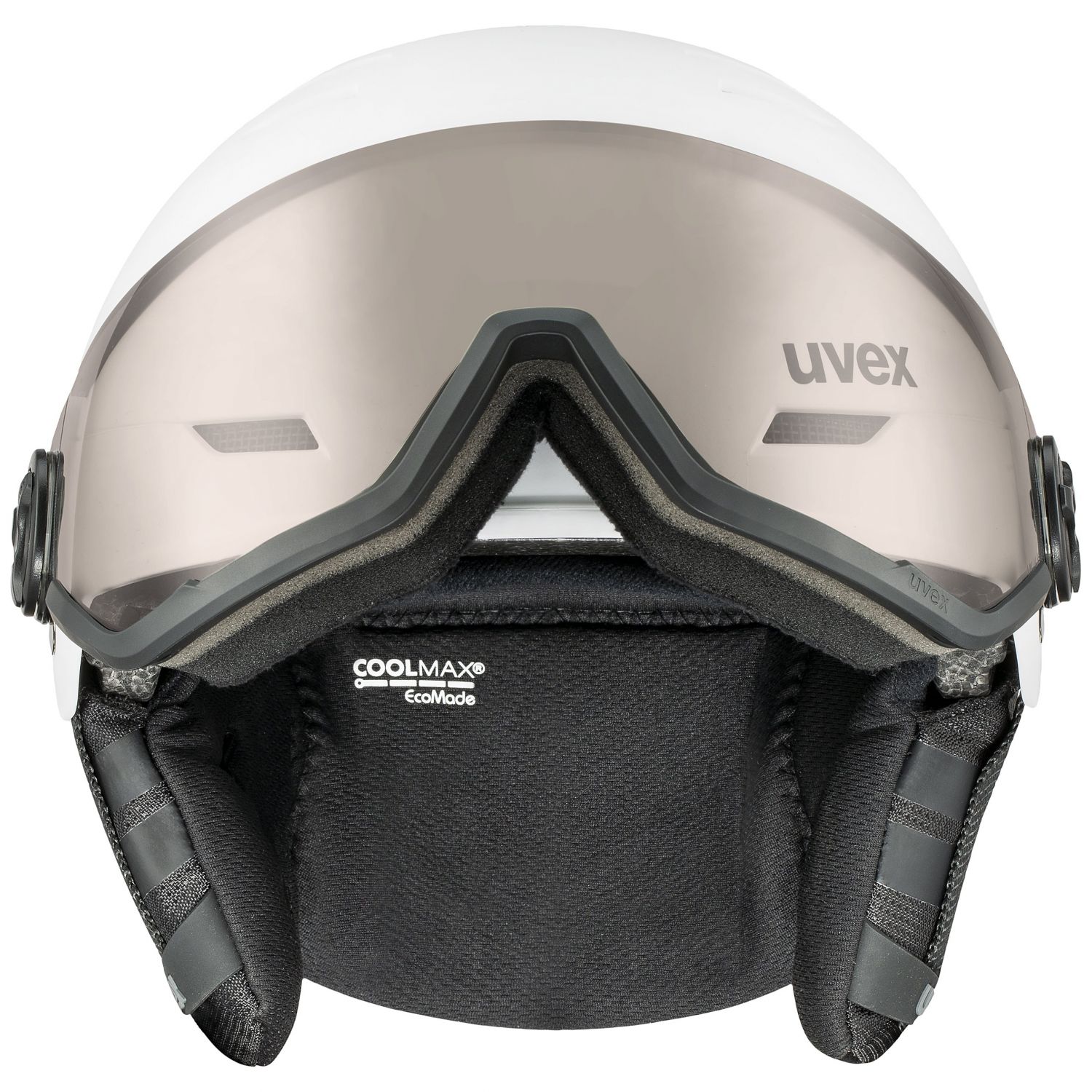 Uvex Wanted Visor Pro V, Skidhjälm med Visir, Vit