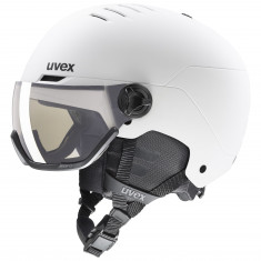 Uvex Wanted Visor Pro V, skihjelm med visir, hvid