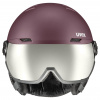 Uvex Wanted Visor, skihelm met vizier, paars/roze