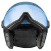 Uvex Wanted Visor, Skihelm mit Visier, blau