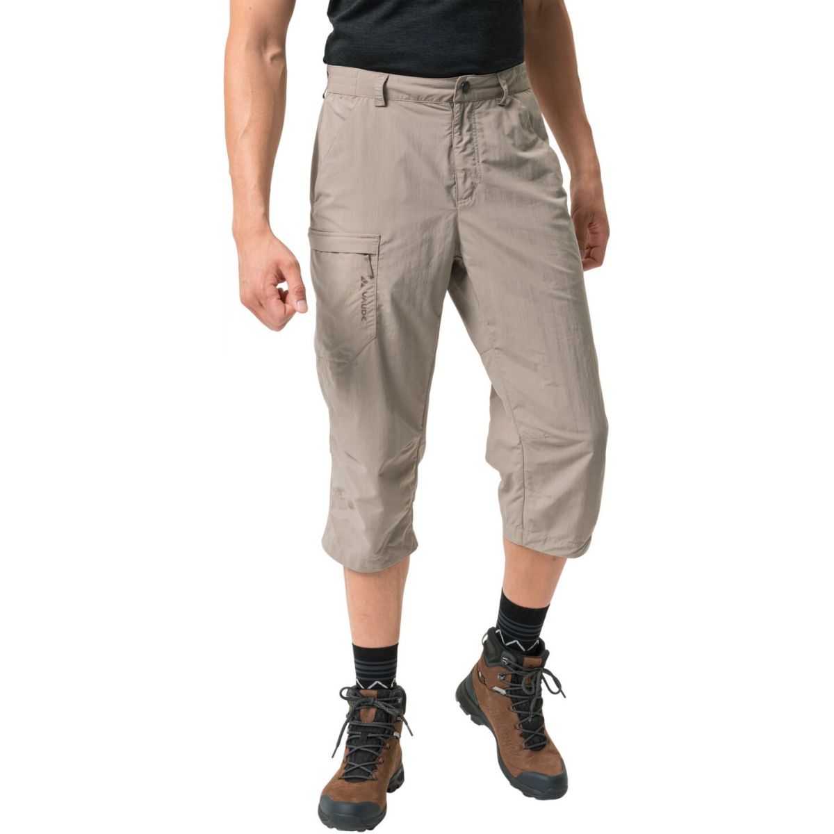 Vaude Farley Capri Pants II, vandrebukser, herre, beige