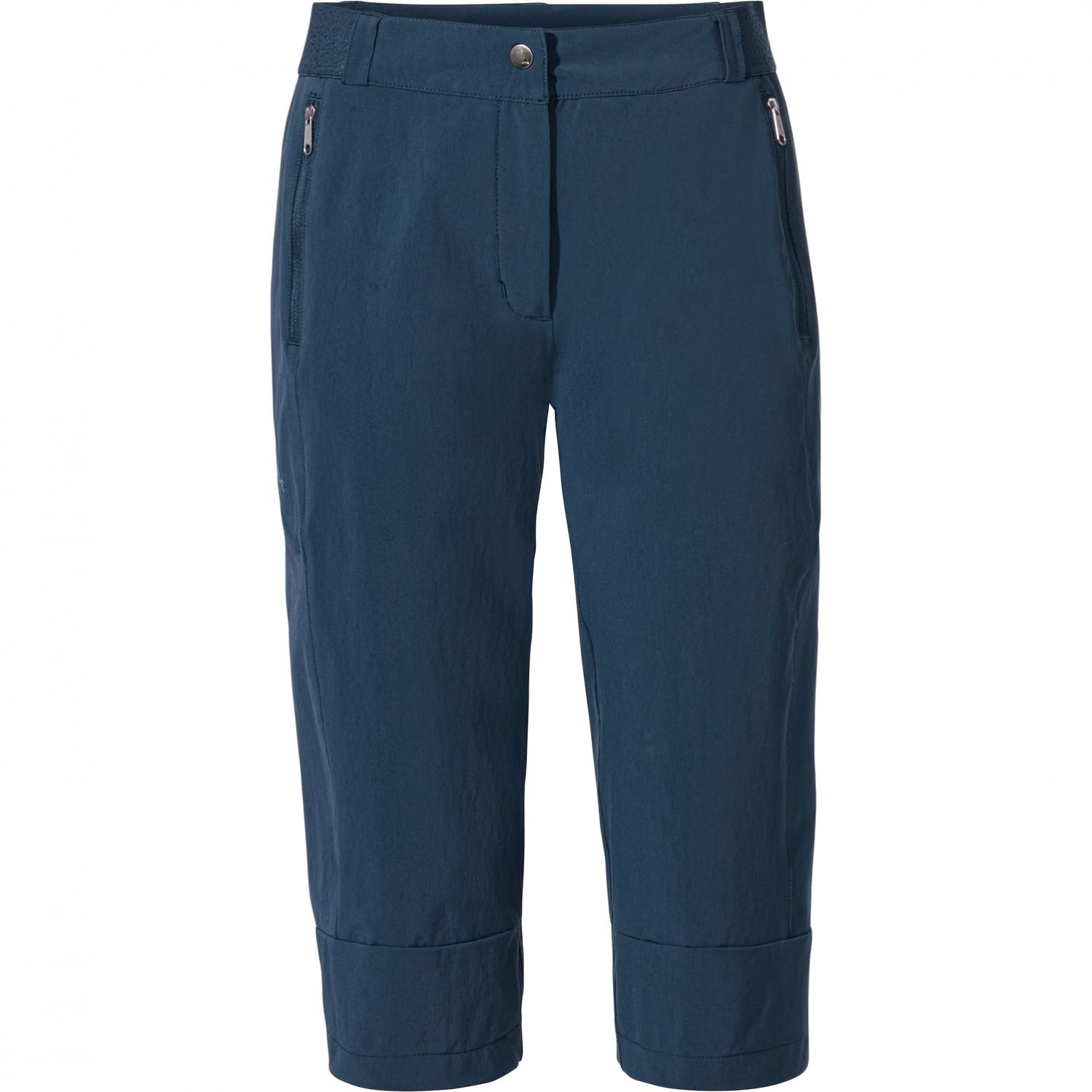 Vaude Farley Stretch Capri III, calças de trilha, feminino, azul