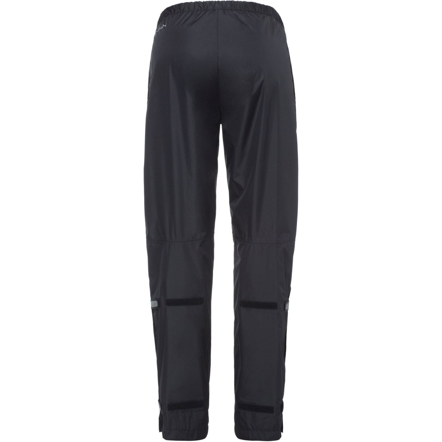 Vaude Fluid Full-Zip Pants S/S, regnbukser, dame, sort